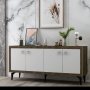 HANAH HOME Komoda Selen Walnut White - slika 3