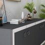 HANAH HOME Komoda Selen Anthracite White - slika 3