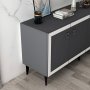 HANAH HOME Komoda Selen Anthracite White - slika 4