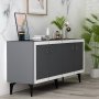 HANAH HOME Komoda Selen Anthracite White - slika 5
