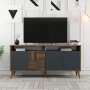 HANAH HOME Komoda Milan 160 Walnut Anthracite - slika 5