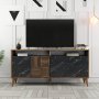 HANAH HOME Komoda Milan 160 Walnut Black Marble - slika 5