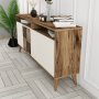 HANAH HOME Komoda Milan 160 Walnut Cream - slika 3
