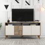 HANAH HOME Komoda Milan 160 Walnut Cream - slika 5