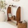 HANAH HOME Polica Surf Chesnut Transparent - slika 5