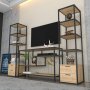 HANAH HOME TV polica Robbins Black Oak - slika 4