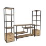 HANAH HOME TV polica Robbins Black Oak - slika 5