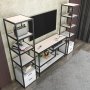 HANAH HOME TV polica Robbins Black White - slika 3