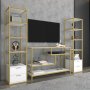 HANAH HOME TV polica Robbins - Gold White - slika 2