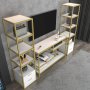 HANAH HOME TV polica Robbins - Gold White - slika 3
