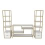 HANAH HOME TV polica Robbins - Gold White - slika 5