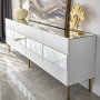 HANAH HOME TV polica Leon White Gold - slika 3