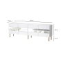 HANAH HOME TV polica Leon White Gold - slika 5