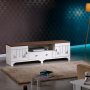 HANAH HOME TV polica Gazel White Brown - slika 1