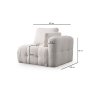 Atelier del Sofa Amaris 1R White 1-Seat Sofa - slika 2