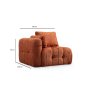 Atelier del Sofa Amaris L1 Orange 1-Seat Sofa - slika 2