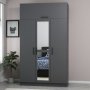 HANAH HOME Minar 3 Kapak 235 Anthracite ormar - slika 2