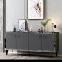 HANAH HOME Komoda Ponny Anthracite Silver - slika 2