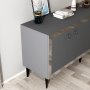 HANAH HOME Komoda Ponny Anthracite Silver - slika 5