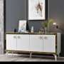 HANAH HOME Komoda Ponny White Gold - slika 2