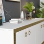 HANAH HOME Komoda Ponny White Gold - slika 4