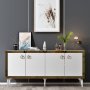 HANAH HOME Komoda Ponny White Gold - slika 1