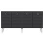 HANAH HOME Komoda Arona White Anhtracite - slika 4
