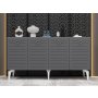 HANAH HOME Komoda Arona White Anhtracite - slika 1