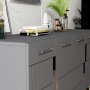 HANAH HOME Komoda Moda Anthracite Silver - slika 3