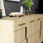 HANAH HOME Komoda Moda Sapphire Oak Gold - slika 3