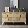 HANAH HOME Komoda Moda Sapphire Oak Gold - slika 1