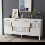 HANAH HOME Komoda Moda White Gold - slika 2