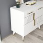 HANAH HOME Komoda Moda White Gold - slika 4