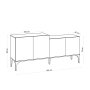 HANAH HOME Komoda Orso Sapphire Oak - slika 5