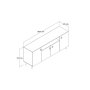 HANAH HOME Komoda KSL0203 - slika 4