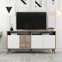 HANAH HOME Komoda Milan 160 Walnut White - slika 5