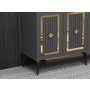 HANAH HOME Komoda Nora Anthracite Gold - slika 3