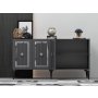 HANAH HOME Komoda Nora Anthracite Silver - slika 4