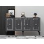 HANAH HOME Komoda Nora Anthracite Silver - slika 1
