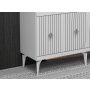 HANAH HOME Komoda Midas White Silver - slika 3