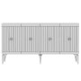HANAH HOME Komoda Midas White Silver - slika 5