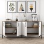 HANAH HOME Komoda Kiev Walnut White - slika 2