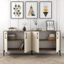HANAH HOME Komoda Kiev Walnut Cream - slika 2