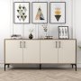 HANAH HOME Komoda Kiev Walnut Cream - slika 1
