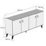 HANAH HOME Komoda KSL0103 - slika 4