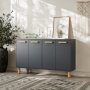 HANAH HOME Komoda Venedik Anthracite - slika 2
