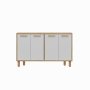 HANAH HOME Komoda Venedik Sapphire Oak White - slika 4