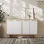 HANAH HOME Komoda Venedik Sapphire Oak White - slika 1