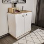 HANAH HOME Komoda Nuanse White Walnut - slika 1