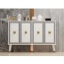 HANAH HOME Komoda Ansel White Gold - slika 1